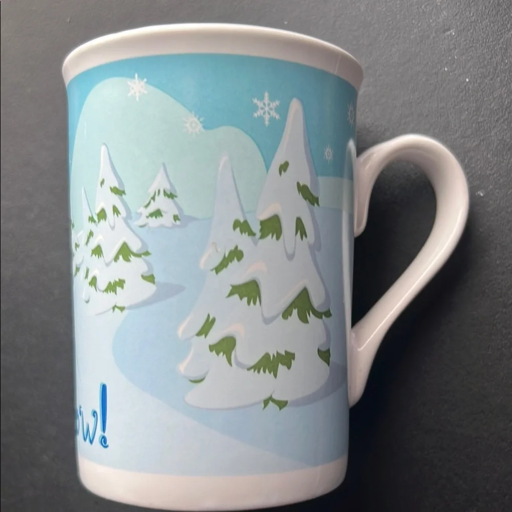 Disney Let it Snow Mug -‎ Blue and White